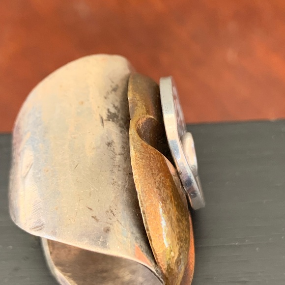 Artistic spoon coin and metal ring - Picture 4 of 9